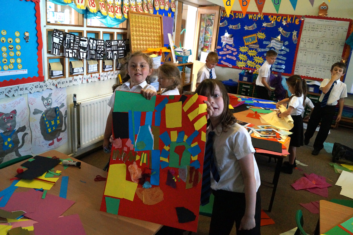We Tear, We Work in Groups, We Use Pastels – Year Two